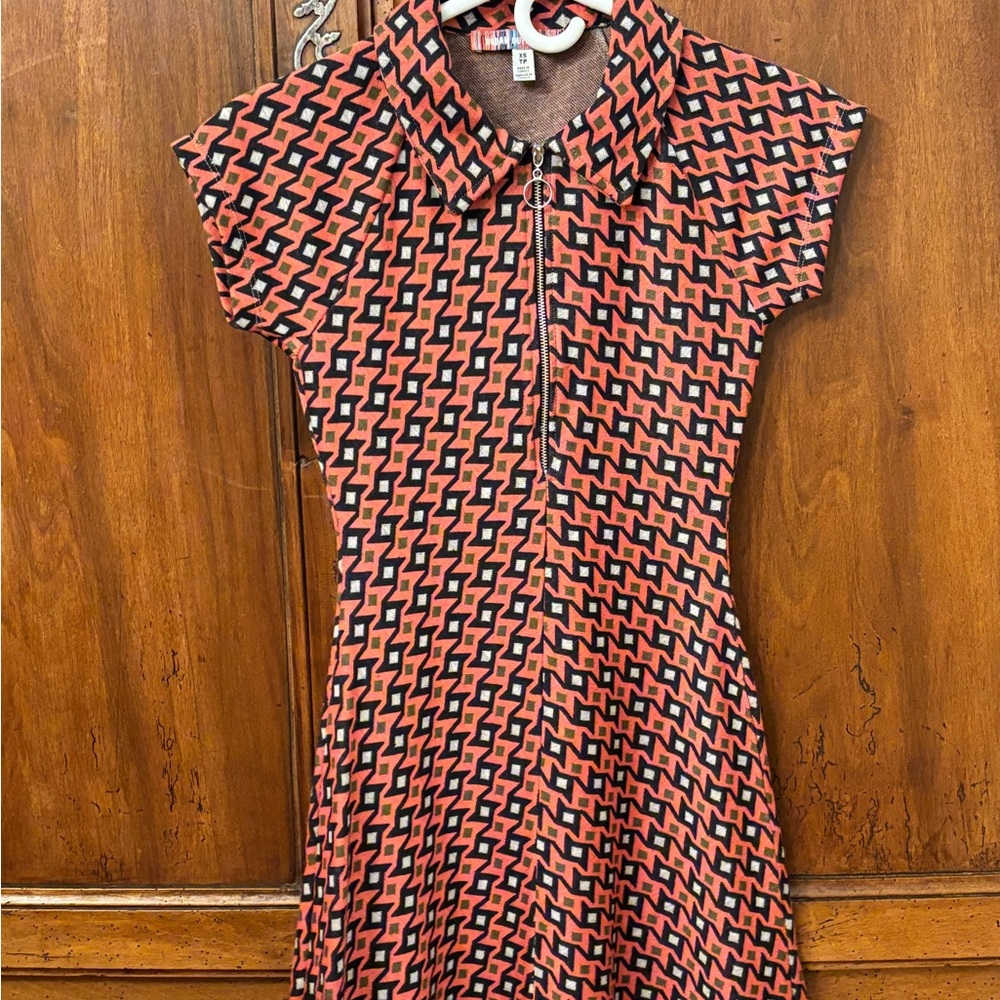 Urban Outfitters Black and Orange Mini Dress